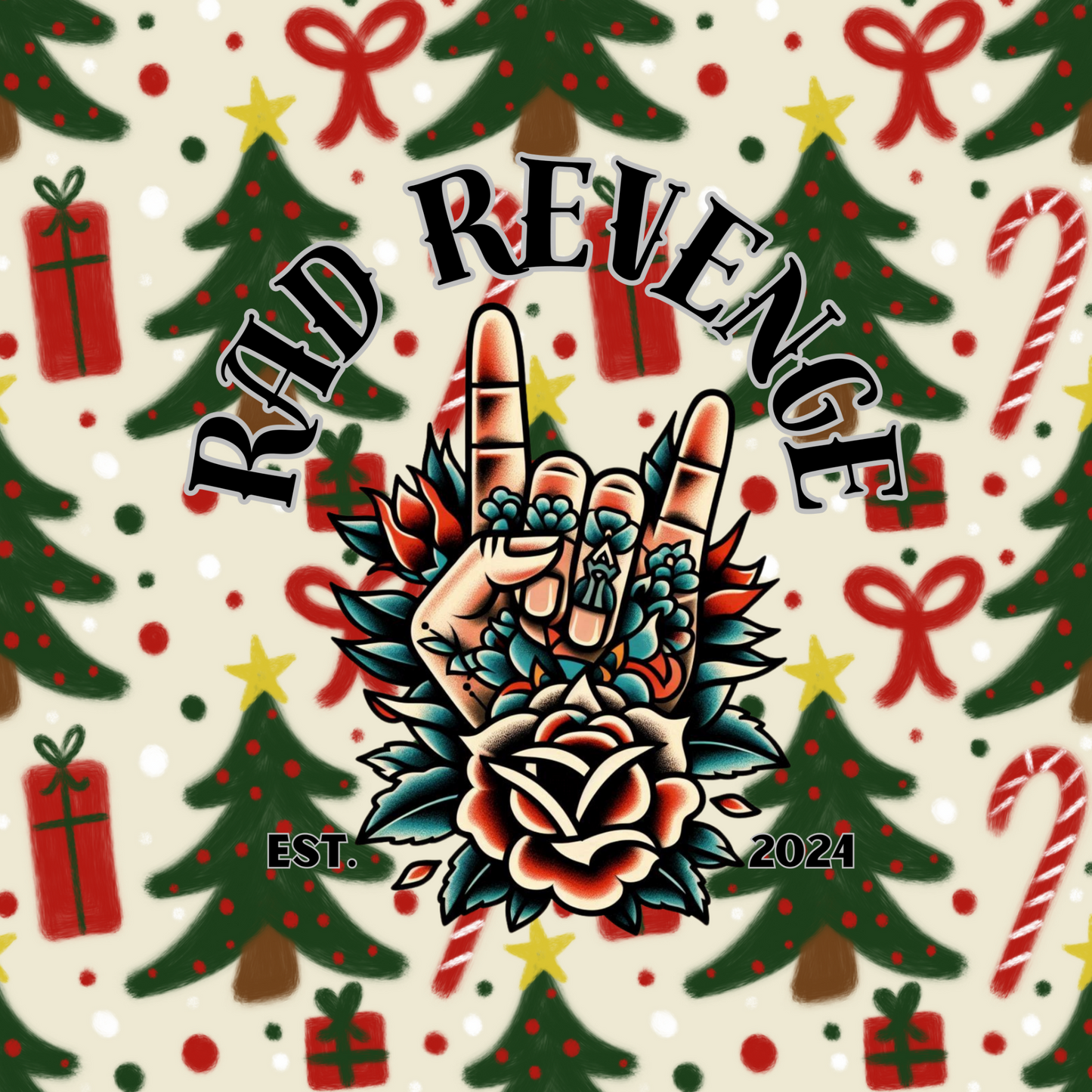 Christmas doodle seamless